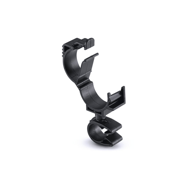 Hellermann Tyton 156-01887 LOC Locking Clamp, 15-19 mm, to MOC Clip, 12 mm, PA66HIRHSUV, Black, 1000/ctn