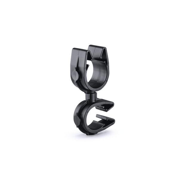 Hellermann Tyton 156-02111 MOC Clip to MOC Clip Perpendicular, 14 mm, 16 mm Perpendicular, PA66HIRHSUV, Black, 1000/ctn