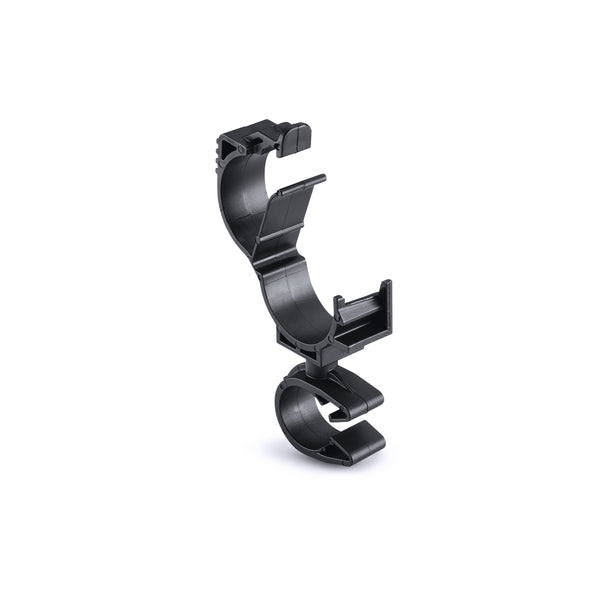 Hellermann Tyton 156-01889 LOC Locking Clamp, 15-19 mm, to MOC Clip, 14 mm, PA66HIRHSUV, Black, 1000/ctn