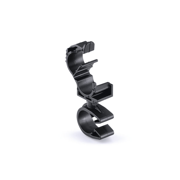 Hellermann Tyton 156-01841 LOC Locking Clamp, 5-9 mm, to MOC Clip, 14 mm, PA66HIRHSUV, Black, 2000/ctn
