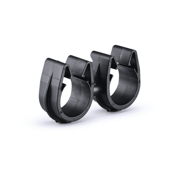 Hellermann Tyton 156-04240 MOC Clip to MOC Clip, 16 mm, 16 mm, PA66HIRHSUV, Black, 100/bg