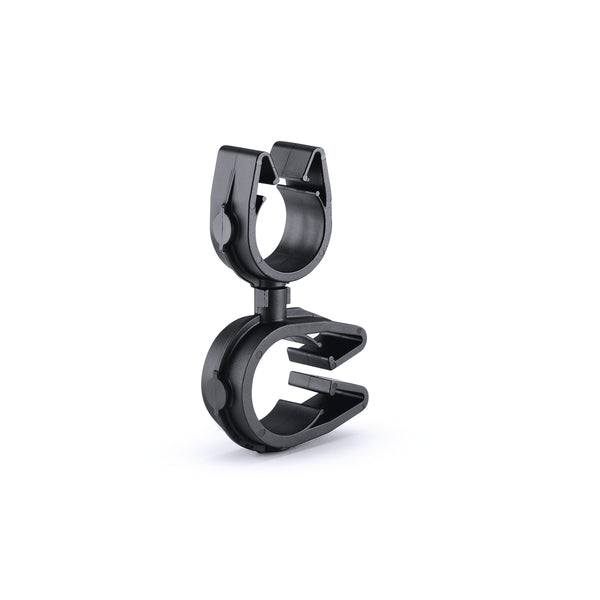 Hellermann Tyton 156-02138 MOC Clip to MOC Clip Perpendicular, 16 mm, 26 mm Perpendicular, PA66HIRHSUV, Black, 2000/ctn