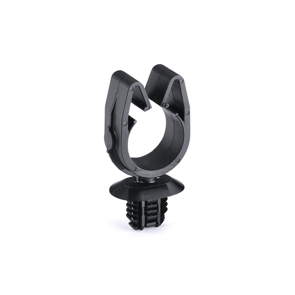Hellermann Tyton 151-01779 MOC Clip, 16 mm, with 4 x Oval Fir Tree, PA66HIRHSUV, Black, 2500/ctn