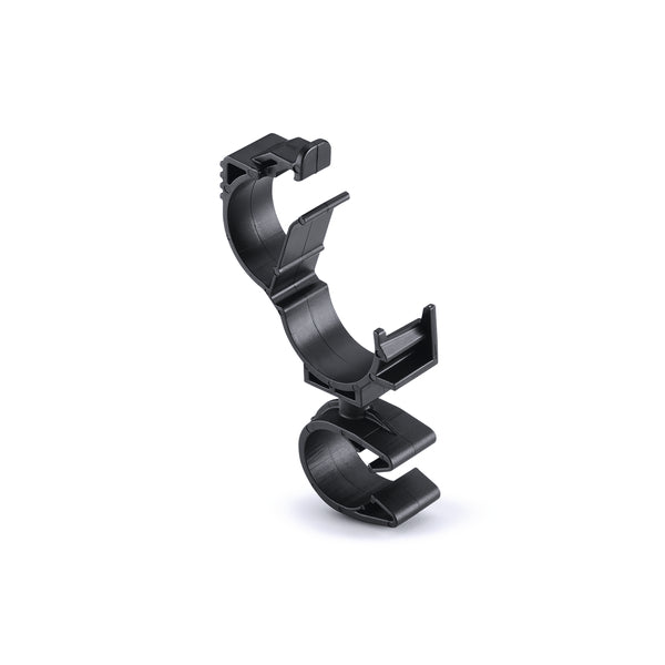 Hellermann Tyton 156-01891 LOC Locking Clamp, 15-19 mm, to MOC Clip, 16 mm, PA66HIRHSUV, Black, 1000/ctn