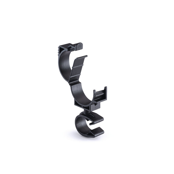 Hellermann Tyton 156-01916 LOC Locking Clamp, 20-25 mm, to MOC Clip, 16 mm, PA66HIRHSUV, Black, 1000/ctn