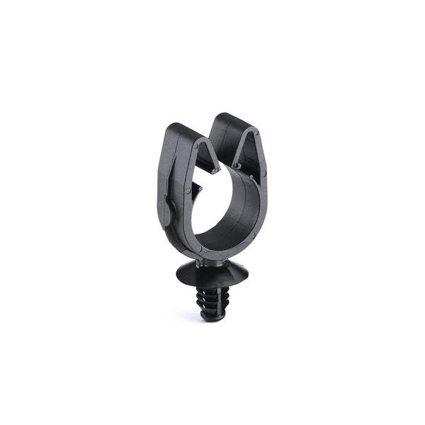 Hellermann Tyton 151-01788 MOC Clip, 19 mm, with 6.5mm Fir Tree, PA66HIRHSUV, Black, 3000/ctn