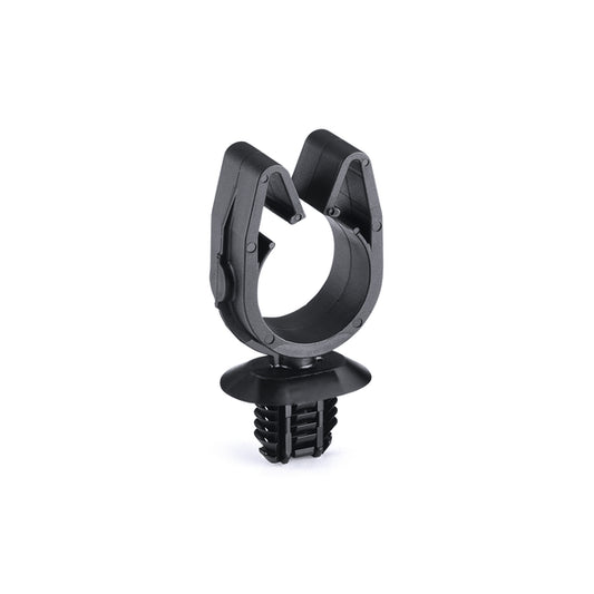 Hellermann Tyton 151-01789 MOC Clip, 19 mm, with 4 x Oval Fir Tree, PA66HIRHSUV, Black, 1000/ctn