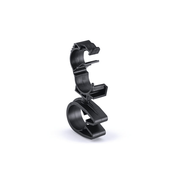 Hellermann Tyton 156-01869 LOC Locking Clamp, 10-14 mm, to MOC Clip, 19 mm, PA66HIRHSUV, Black, 1000/ctn