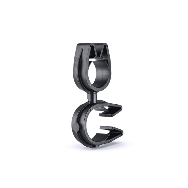 Hellermann Tyton 156-02184 MOC Clip to MOC Clip Perpendicular, 22 mm, 19 mm Perpendicular, PA66HIRHSUV, Black, 2000/ctn