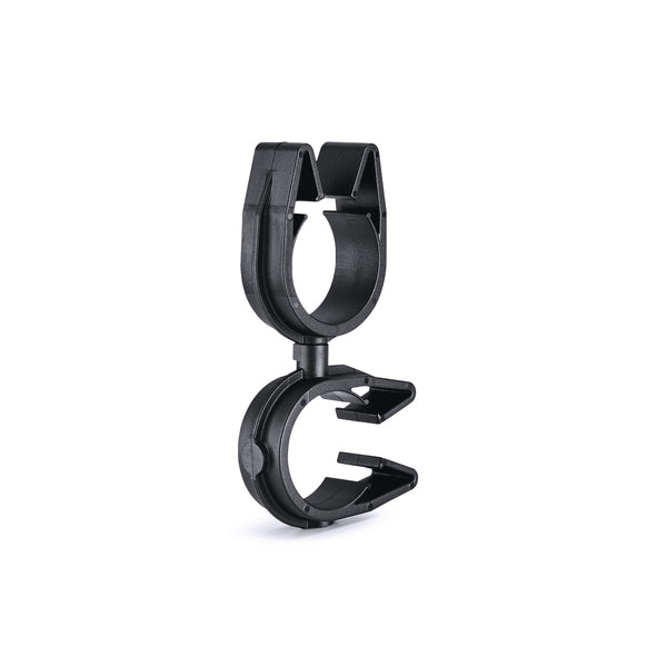 Hellermann Tyton 156-02185 MOC Clip to MOC Clip Perpendicular, 22 mm, 22 mm Perpendicular, PA66HIRHSUV, Black, 1000/ctn