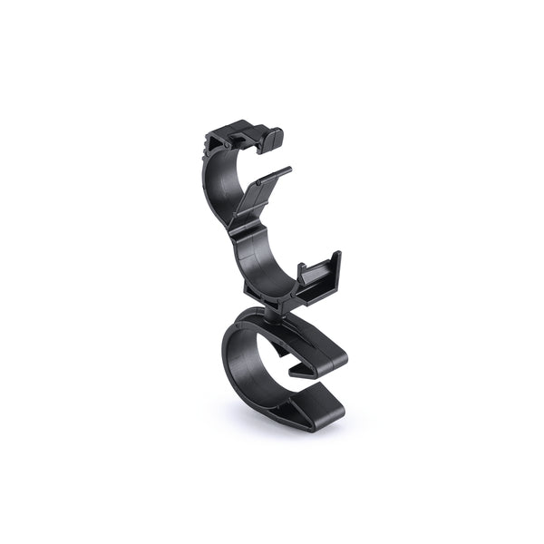 Hellermann Tyton 156-01895 LOC Locking Clamp, 15-19 mm, to MOC Clip, 22 mm, PA66HIRHSUV, Black, 1000/ctn