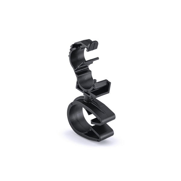 Hellermann Tyton 156-01847 LOC Locking Clamp, 5-9 mm, to MOC Clip, 22 mm, PA66HIRHSUV, Black, 1000/ctn