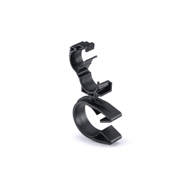 Hellermann Tyton 156-01873 LOC Locking Clamp, 10-14 mm, to MOC Clip, 26 mm, PA66HIRHSUV, Black, 1000/ctn