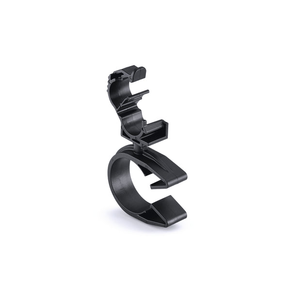 Hellermann Tyton 156-01849 LOC Locking Clamp, 5-9 mm, to MOC Clip, 26 mm, PA66HIRHSUV, Black, 1000/ctn