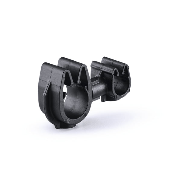 Hellermann Tyton 156-02285 MOC Clip to MOC Clip, 5 mm, 10 mm, PA66HIRHSUV, Black, 2000/ctn