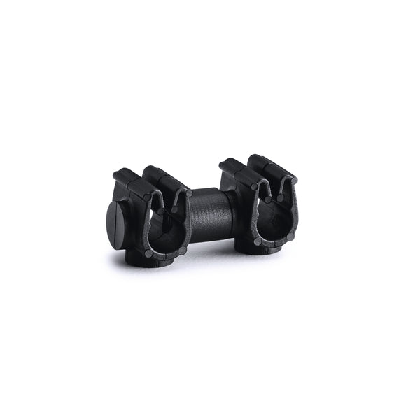 Hellermann Tyton 156-02280 MOC Clip to MOC Clip, 5 mm, 5 mm, PA66HIRHSUV, Black, 3000/bulk pack