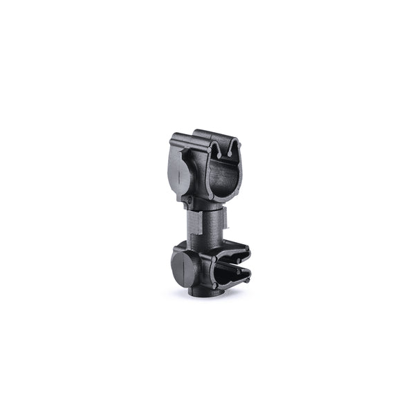 Hellermann Tyton 156-01925 MOC Clip to MOC Clip Perpendicular, 5 mm, 6 mm Perpendicular, PA66HIRHSUV, Black, 2000/ctn
