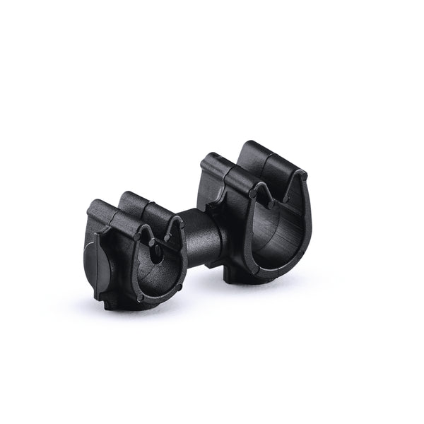 Hellermann Tyton 156-02283 MOC Clip to MOC Clip, 5 mm, 8 mm, PA66HIRHSUV, Black, 2000/ctn