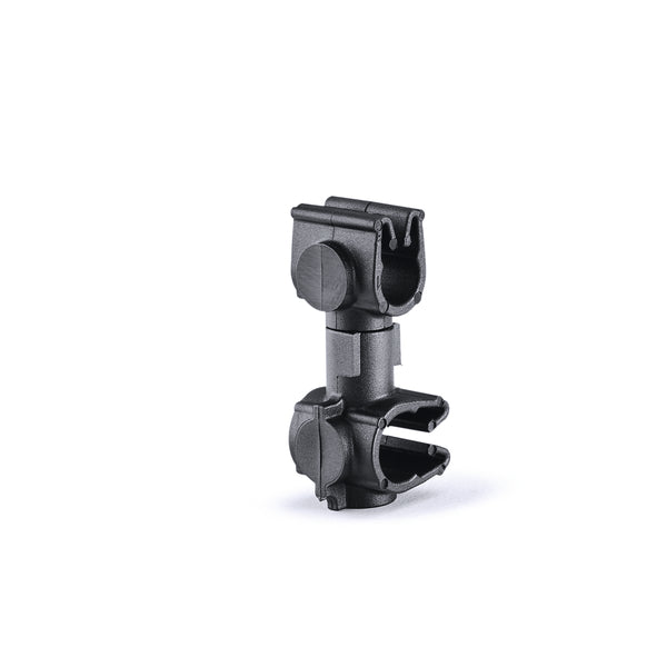 Hellermann Tyton 156-01948 MOC Clip to MOC Clip Perpendicular, 6 mm, 5 mm Perpendicular, PA66HIRHSUV, Black, 2000/ctn