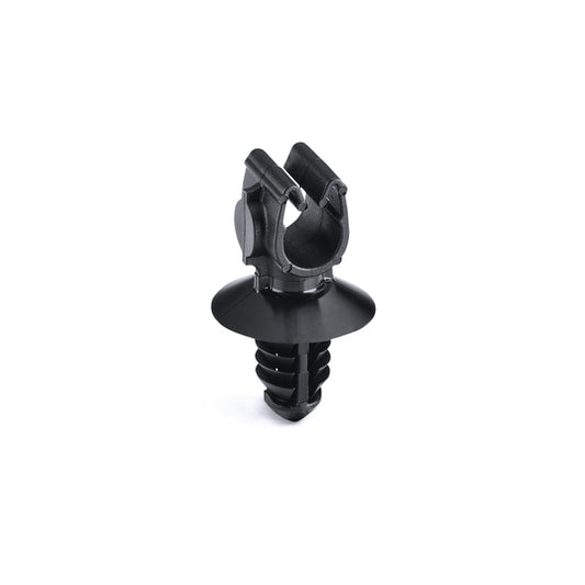 Hellermann Tyton 151-01713 MOC Clip, 6 mm, with 6.5mm Fir Tree, PA66HIRHSUV, Black, 5000/ctn