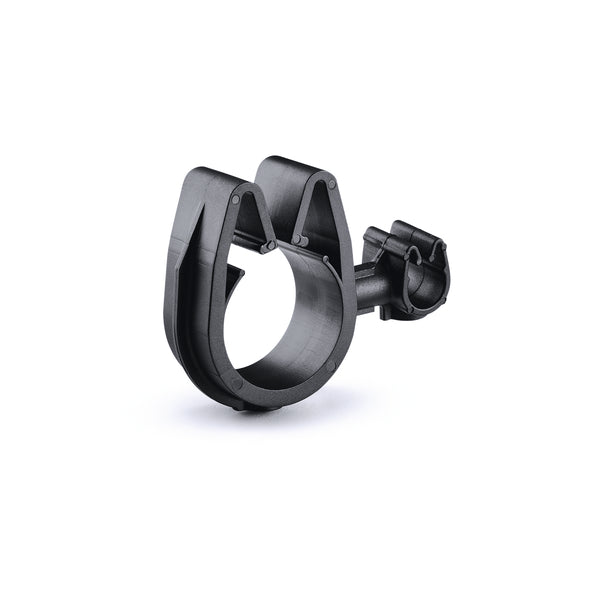 Hellermann Tyton 156-02312 MOC Clip to MOC Clip, 7 mm, 19 mm, PA66HIRHSUV, Black, 2000/ctn