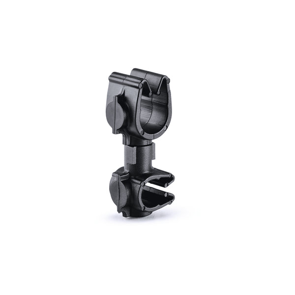 Hellermann Tyton 156-01976 MOC Clip to MOC Clip Perpendicular, 7 mm, 9 mm Perpendicular, PA66HIRHSUV, Black, 2000/ctn
