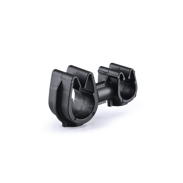 Hellermann Tyton 156-02307 MOC Clip to MOC Clip, 7 mm, 9 mm, PA66HIRHSUV, Black, 2000/ctn
