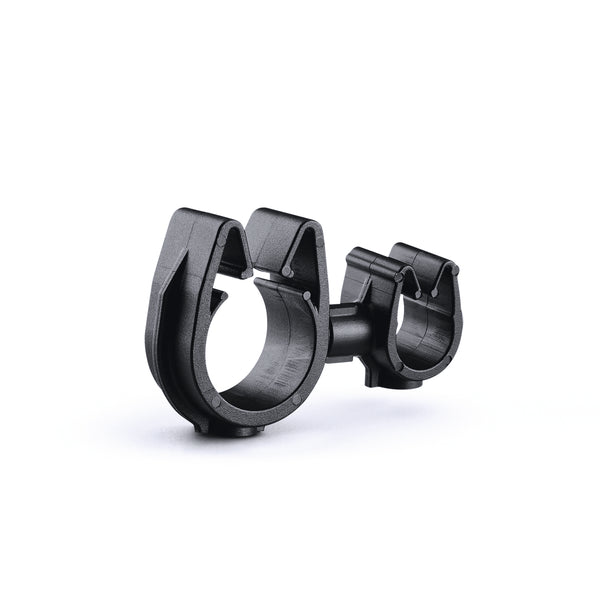 Hellermann Tyton 156-02319 MOC Clip to MOC Clip, 8 mm, 14 mm, PA66HIRHSUV, Black, 2000/ctn