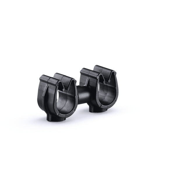 Hellermann Tyton 156-02316 MOC Clip to MOC Clip, 8 mm, 8 mm, PA66HIRHSUV, Black, 1000/ctn