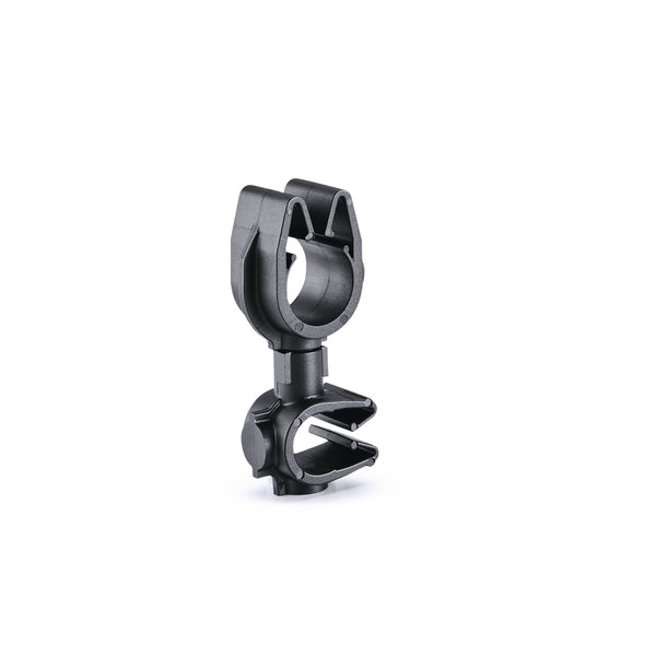 Hellermann Tyton 156-02011 MOC Clip to MOC Clip Perpendicular, 8 mm, 9 mm Perpendicular, PA66HIRHSUV, Black, 2000/ctn