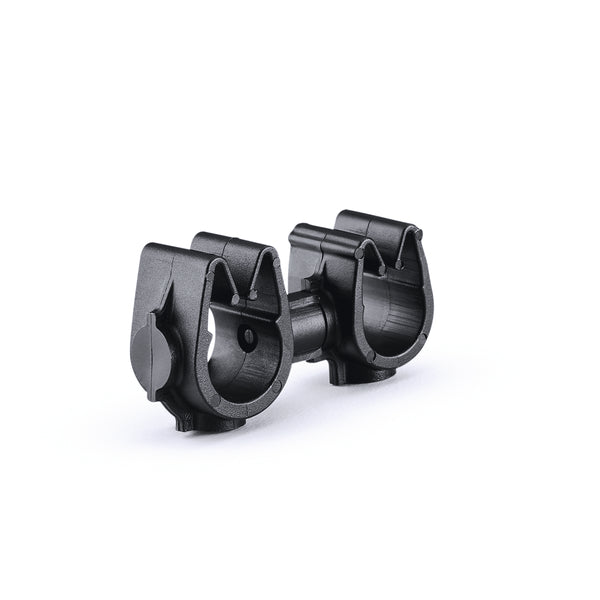 Hellermann Tyton 156-02317 MOC Clip to MOC Clip, 8 mm, 9 mm, PA66HIRHSUV, Black, 2000/ctn