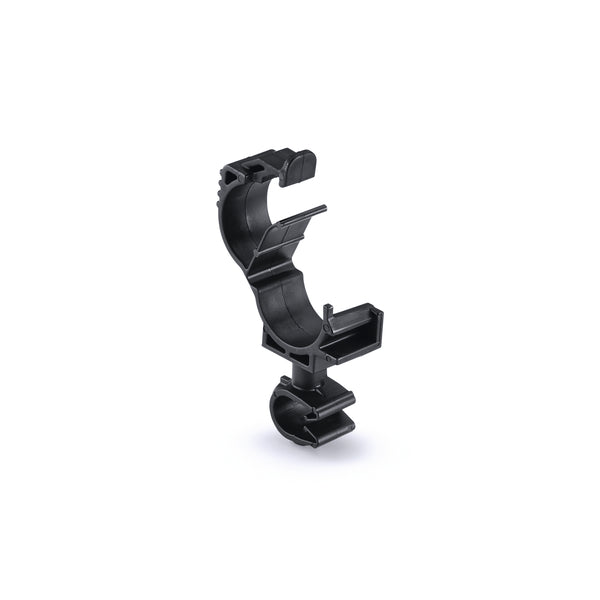 Hellermann Tyton 156-01857 LOC Locking Clamp, 10-14 mm, to MOC Clip, 8 mm, PA66HIRHSUV, Black, 1000/ctn