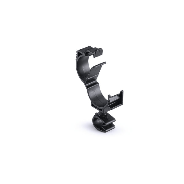 Hellermann Tyton 156-01883 LOC Locking Clamp, 15-19 mm, to MOC Clip, 9 mm, PA66HIRHSUV, Black, 1000/ctn