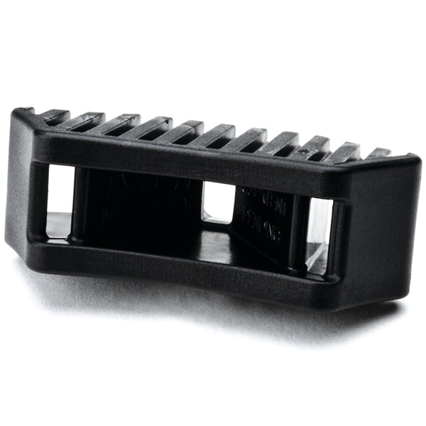 Hellermann Tyton MSBT1200HIRHSH1 Saddle Mount For Button Head Tie, 0.44 - 0.82" Mounting Hole, PA66HIRHSUV, Black, 500/pkg