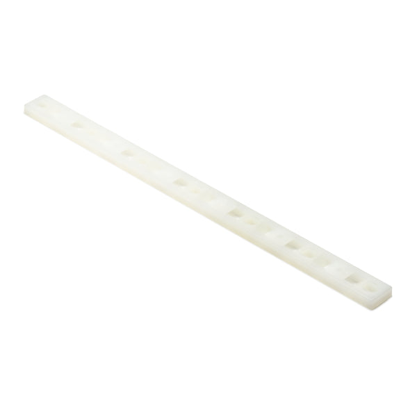 Hellermann Tyton MSMP6/109C2 Cable Tie Mounting Plate, 9.5 x .62", 0.2" Hole Dia, 0.3" Max Tie Width, PA66, Natural, 100/pkg