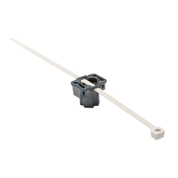 Hellermann Tyton 156-02232 2-Piece M5/T5/M6/T6 Stud Mount Tie, 8.0" Tie, 50lb Tensile Strength, PPS/PAEK, SR/BGE, 3000/pkg