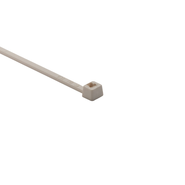 Hellermann Tyton 111-01699 High-Temp Cable Tie, 7.9" Long, 100lb Tensile Strength, PAEK, Beige, 100/pkg