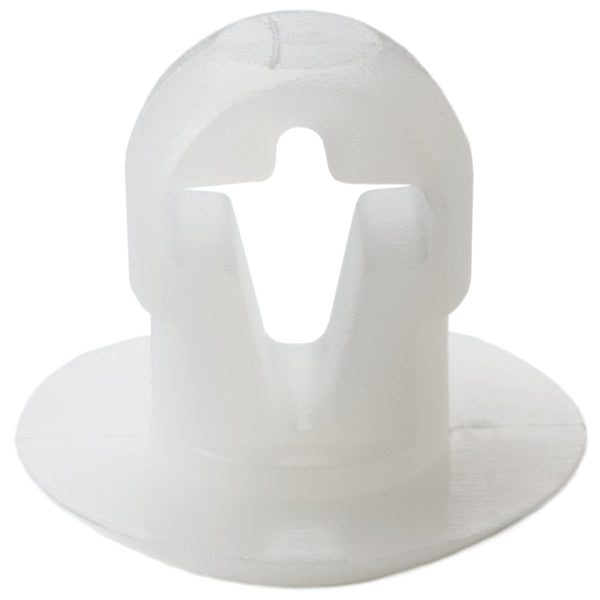 Hellermann Tyton PBM9C2 Push-Button Cable Tie Mount, 0.25" Hole Dia, 0.12" Max Panel, 0.2" Max Tie Width, PA66, Natural, 100/pkg