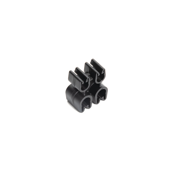 Hellermann Tyton 151-02452 Tube and Pipe Clip 2x4 and 2x5mm Diameter, PA66HIRHSUV, Black, 10,000/ctn