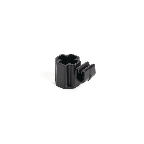 Hellermann Tyton 133-03179 Tube and Pipe Clip with 5mm/6mm Stud Mount, 4.7-5.1mm Diameter, PA66HIRHSUV, Black, 5000/carton