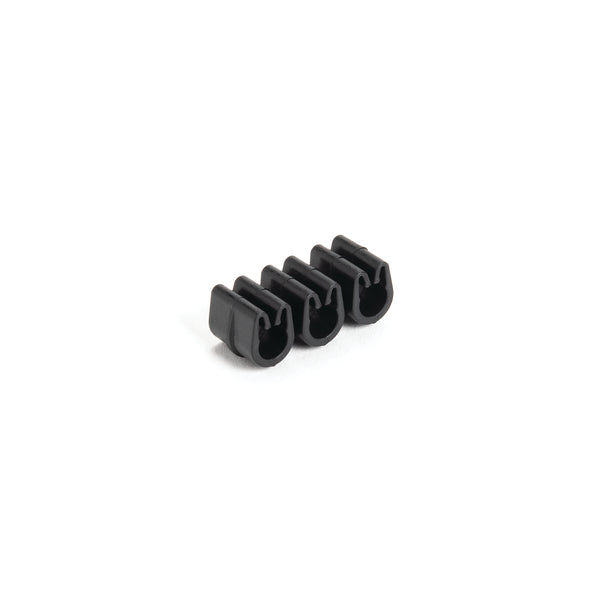 Hellermann Tyton 133-03188 Tube and Pipe Clip, 3x 4.7-5.1mm Diameter, PA66HIRHSUV, Black, 4000/ctn