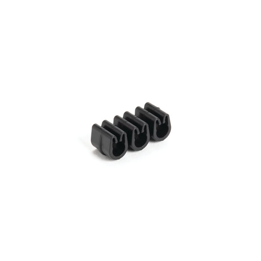 Hellermann Tyton 133-03188 Tube and Pipe Clip, 3x 4.7-5.1mm Diameter, PA66HIRHSUV, Black, 4000/ctn