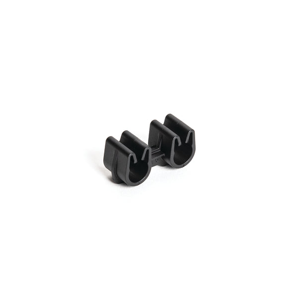 Hellermann Tyton 133-03187 Tube and Pipe Clip, 2x 6.5-7.0mm diameter, PA66HIRHSUV, Black, 3,000/ctn