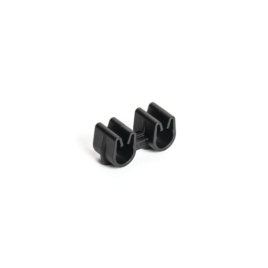 Hellermann Tyton 133-03187 Tube and Pipe Clip, 2x 6.5-7.0mm diameter, PA66HIRHSUV, Black, 3,000/ctn