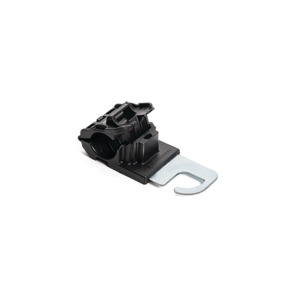 Hellermann Tyton 151-02875 Series 6 Ratchet Clamp, 0.5 - 0.77" Bundle Dia, 0.81" x 1.81" Hook, PA66HIRHSUV/ZN, Black, 280/ctn