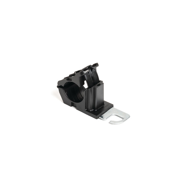 Hellermann Tyton 151-03057 Series 6 Ratchet Clamp, 0.76 - 1.42" Bundle Dia, 0.81" x 1.81" Hook, PA66HIRHSUV/ZN, Black, 160/ctn
