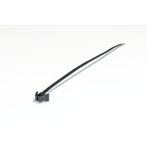 Hellermann Tyton REZ300.NB3P Releasable Cable Tie, 12" Long, 30 lb Tensile Strength, PA66, Black, 100/pkg