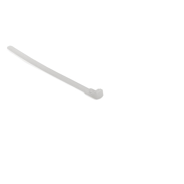 Hellermann Tyton 115-00054 Releasable Cable Tie, Release Lever, 9.8" Long, 50lb Tensile Strength, PA66, Natural, 100/pkg