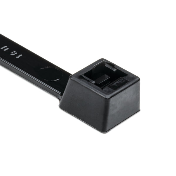 Hellermann Tyton RT150LEP0X2 Releasable Cable Tie, Release Tab, 32.3" Long, 175lb Tensile Strength, PA66, Black, 25/pkg
