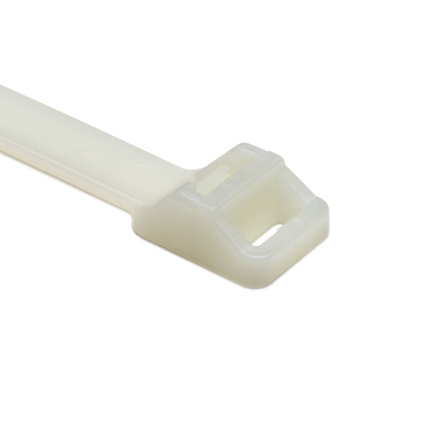 Hellermann Tyton RT250XL9X2 Releasable Cable Tie, Release Tab, 40.6" Long, 250lb Tensile Strength, PA66, Natural, 25/pkg